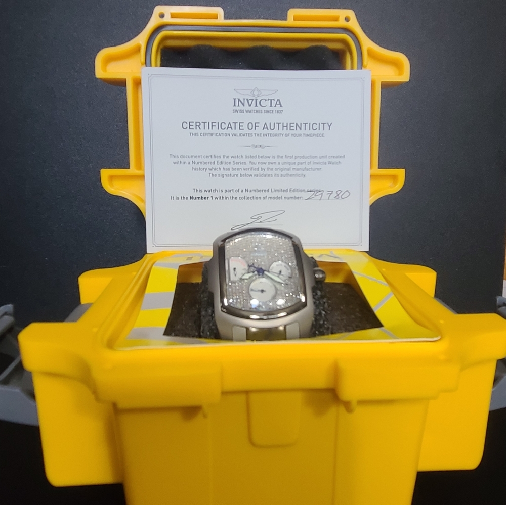 #1 LIMITED EDITION-Invicta Reserve Lupah 1.58 Carat Dia. Automatic Men's Watch